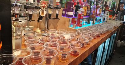 Carlisle United fans top infamous 'Jägerbomb challenge table' at Rochdale pub after ordering HUNDREDS of shots