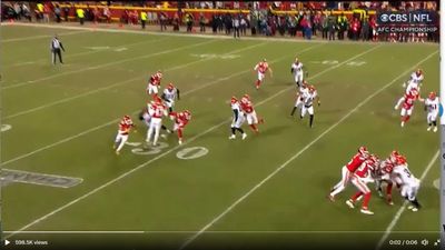 Did referees miss a blatant block in the back penalty on Chiefs late in Bengals’ loss?