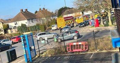 Emergency services called to 2-van crash in Bilborough as person trapped