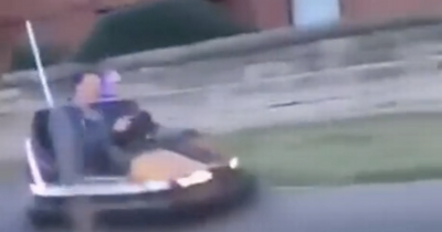 Scots residents in hysterics after spotting pair driving dodgem down street
