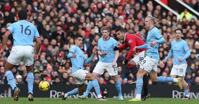 Manchester United star Casemiro has reminded Man City about their title race advantage