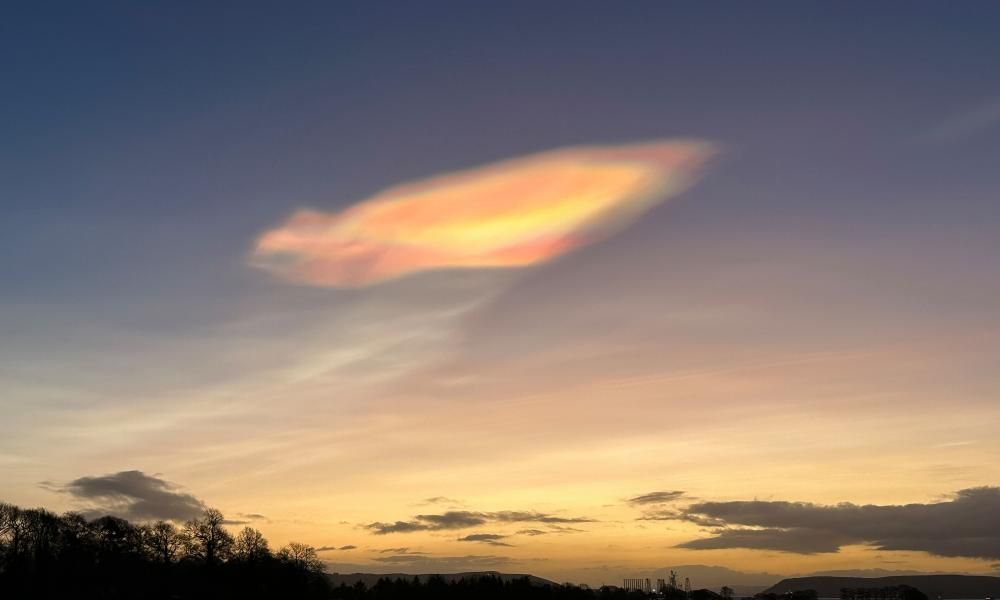 Rare ‘mother Of Pearl Clouds Spotted Over Scotland