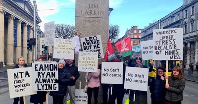 Liffey Valley staff stage city centre protest over 'unfair' parking charges