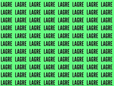Optical Illusion: Only those with sharp eyes can find the word 'large' in 10 seconds!