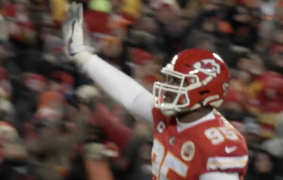 Mics captured Chris Jones’ sheer fury while he rampaged through the Bengals’ OL