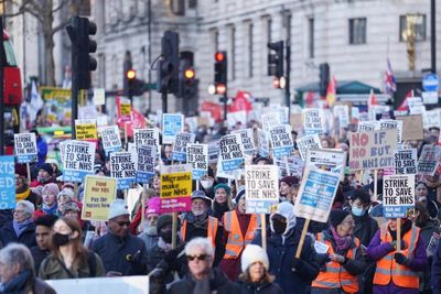 UK to be rocked by mass day of strikes as hundreds of thousands to take part