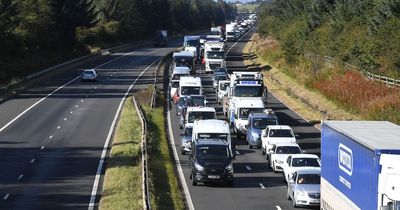 Drivers warned of traffic chaos as M8 slip road closed along with busy West Lothian road