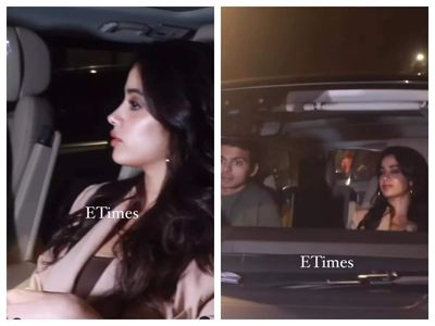 Janhvi Kapoor arrives at Karan Johar's party with rumoured boyfriend Shikhar Pahariya - WATCH video