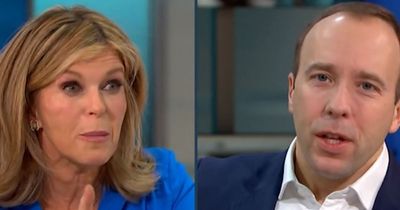 GMB's Kate Garraway in emotional confrontation with Matt Hancock over rule break and husband Derek