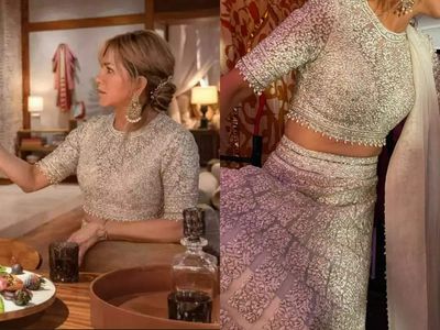 Rachel Green goes Indian! All about Jennifer Aniston's Manish Malhotra lehenga in Murder Mystery 2