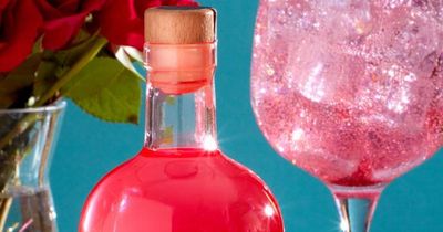 Shoppers can get a FREE bottle of Valentine's Day light up glitter gin made famous by Marks and Spencer today
