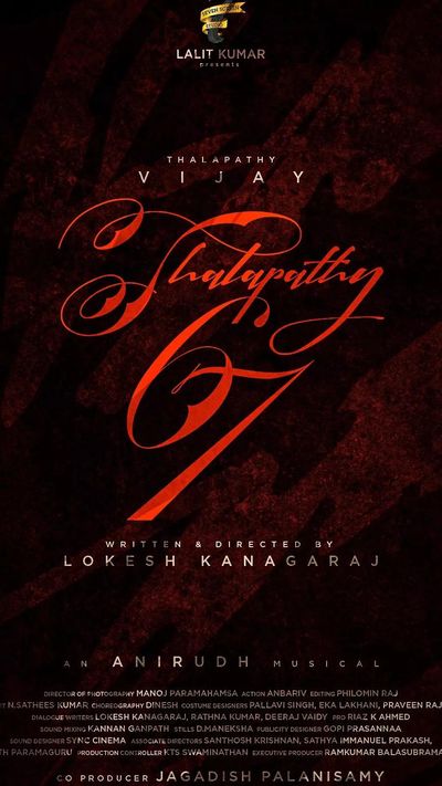 'Thalapathy 67' poster decoding by netizens