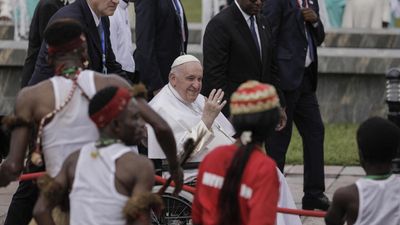 ‘Moment of joy’ as Pope Francis arrives in war-torn DR Congo