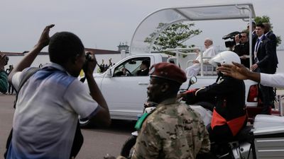 Pope Francis is in Democratic Republic of Congo, its first papal visit since 1985