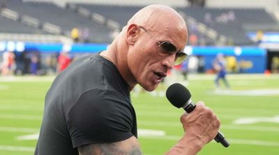 ‘The Rock’ Shouts Out Travis Kelce for Post-Game Quote