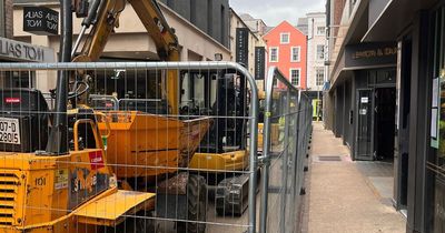 Popular Dublin pub 'caged off' from city by Uisce Eireann works