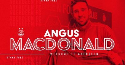 Angus MacDonald completes Aberdeen transfer as former Swindon defender becomes second deadline day signing