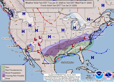 An ice storm is unleashing treacherous conditions across parts of the Southern U.S.