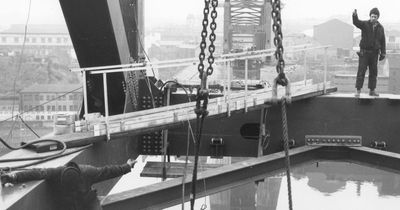 A new bridge over the River Tyne - and nerves of steel 100 feet above the water