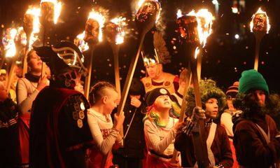 Lerwick holds Up Helly Aa fire festival with women taking part for first time