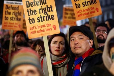 UK braced for biggest day of strike action in a decade with schools to close and railways grind to a halt