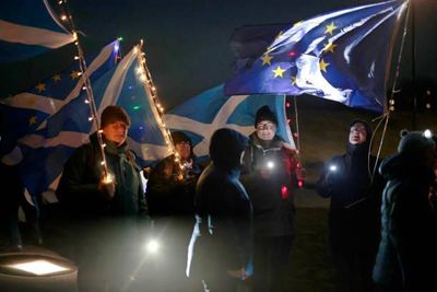 Activists keep the light on across Scotland, despite yellow weather warning