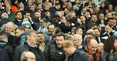 Idris Elba at St James' Park to watch Newcastle United's crucial Carabao Cup semi-final