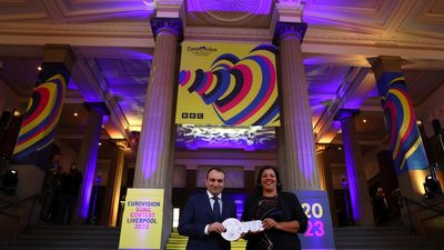 Liverpool handed keys to Eurovision song contest as it prepares to host on behalf of Ukraine