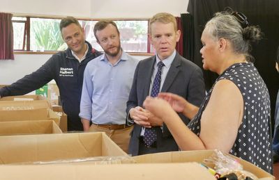 'Kiwis are getting quite good at this': Hipkins tours a water-logged Auckland