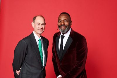 Prince Edward mingles with Lenny Henry and Michael Palin at Radio Times Covers party