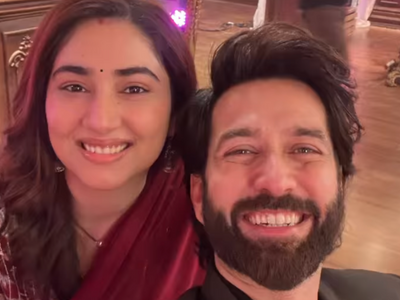 Bade Acche Lagte Hain 2's Disha Parmar and Nakuul Mehta share a glimpse of their last day of shoot from the sets