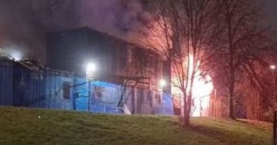 Flames engulf Glasgow shipping containers as neighbours wake up to 'smell of smoke'