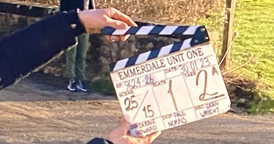 Emmerdale newcomer celebrates first day of filming on the ITV soap