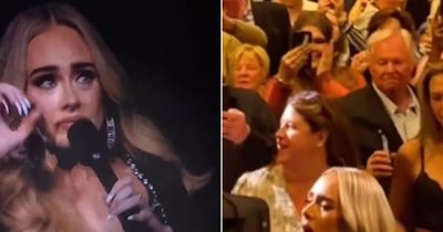 Adele breaks down in tears as fan shows her photo of his late wife at Vegas show