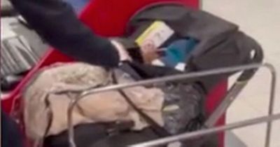 Couple leave baby at Ryanair check-in desk and try to board flight
