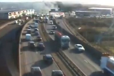 Traffic delays on North Circular as firefighters tackle Chingford lorry blaze