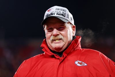 WATCH: Chiefs’ Andy Reid, Frank Clark share moment after AFC Championship Game win