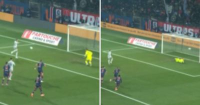 Kylian Mbappe misses two penalties and open goal in one minute before going off injured