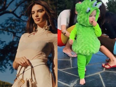 Emily Ratajkowski’s one-year-old son makes fashion campaign debut in Tory Burch ad