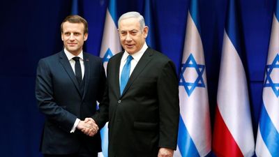 French, Israeli leaders meet in Paris as violence spikes in Gaza, West Bank