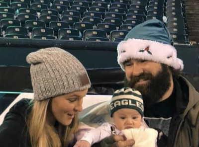 Jason Kelce’s pregnant wife is bringing her ob-gyn as guest at Super Bowl