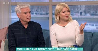 This Morning's Phil and Holly rush to defend Molly-Mae Hague's and Tommy Fury's new baby name Bambi amid criticism