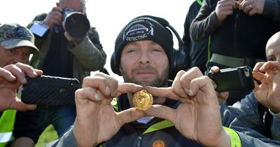 Men who found £150k hoard of medieval coins celebrate as it's declared treasure