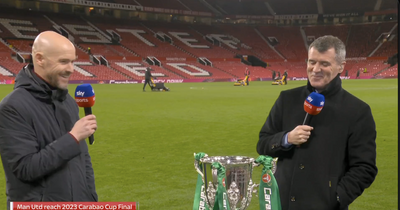 Roy Keane’s joke with Erik ten Hag after Manchester United book place in Carabao Cup final