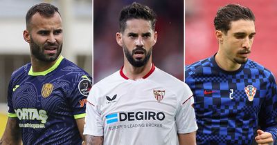 Free agent XI as ex-Real Madrid duo become available alongside former Man City star