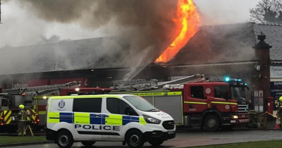 Fire rips through Glasgow takeaway as emergency crews race to the scene
