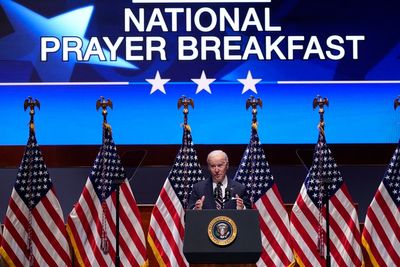 Watch live: Joe Biden attends National Prayer Breakfast on Capitol Hill