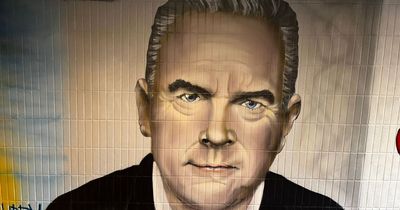 BBC newsreader Huw Edwards immortalised in mural form in Llanelli underpass