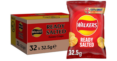 Amazon is selling 32 packs of Walkers ready salted crisps for £10 - get yours before they're gone