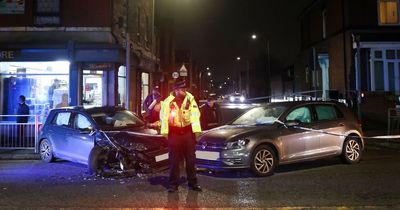 Woman rushed to hospital as police cordon off main road after crash